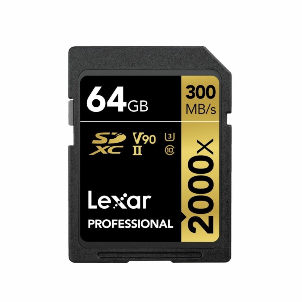 Lexar 64GB SDXC UHS-II v90 2000x Memory Card Lexar 64GB SDXC UHS-II v90 2000x Memory Card